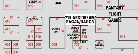 Find Arc Dream Publishing, Pagan Publishing, and Dagon Industries at GenCon 2012, booth 715