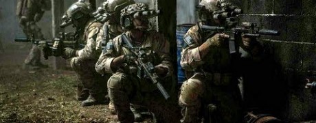 Navy SEALs on a raid