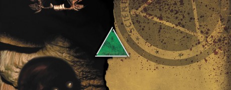 A grotesque figure stares at you from the cover of Delta Green: Hourglass