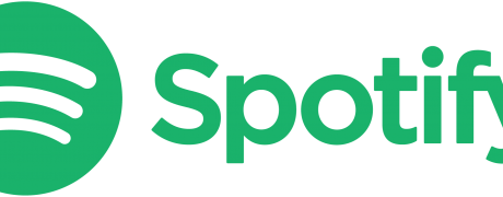 Green version of the Spotify name and logo