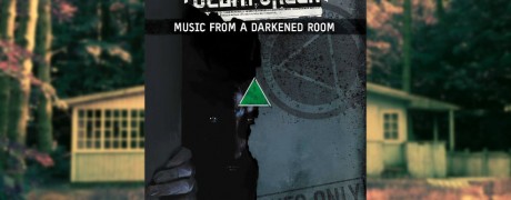 A copy of Delta Green: Music From a Darkened Room is in the foreground. In the background is a creepy, old house.