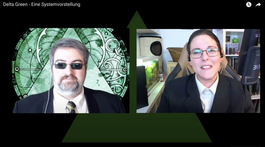 Screenshot of Lurch und Lama YouTube channel as they introduce Delta Green